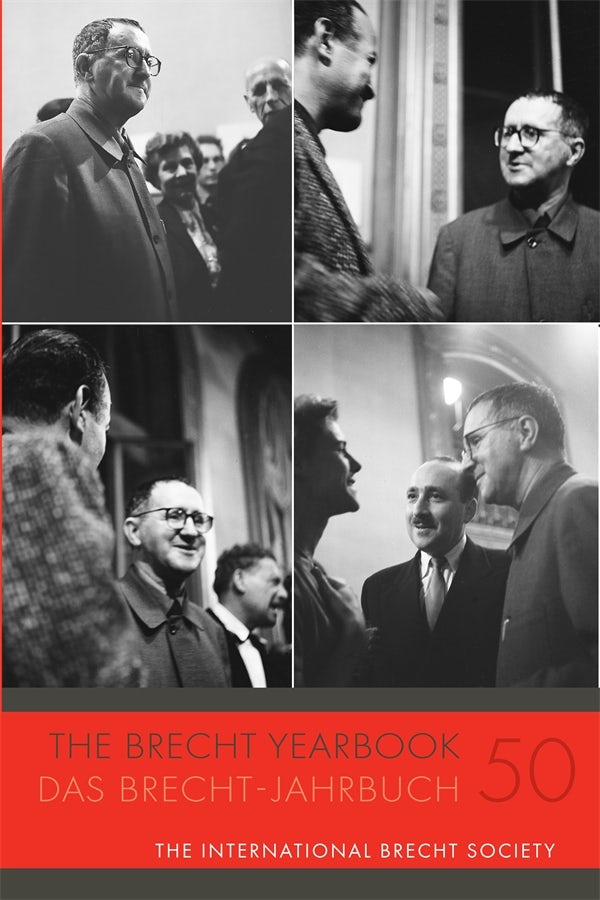 Book cover image for The Brecht Yearbook / Das Brecht-Jahrbuch 50 ISBN: 9781640141995